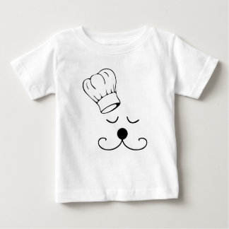 Camiseta Para Bebê T/Creeper do cão do cozinheiro chefe das crianças