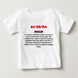 Camiseta Para Bebê T da definição do Eczema