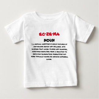 Camiseta Para Bebê T da definição do Eczema