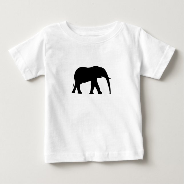 Camiseta Para Bebê T de Graohic do elefante (Frente)