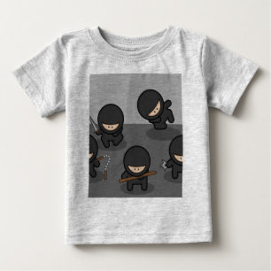 Camiseta Para Bebê T de Ninja do bebê
