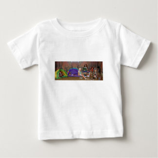 Camiseta Para Bebê T do acampamento-bebê para meu cão Eva