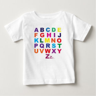 Camiseta Para Bebê T do bebê de ABC