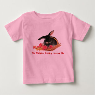 Camiseta Para Bebê T do bebê do coelho de Ostara
