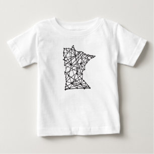 Camiseta Para Bebê T do bebê do manganês