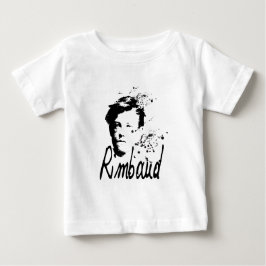 Camiseta Para Bebê T do bebê do retrato de ARTHUR RIMBAUD