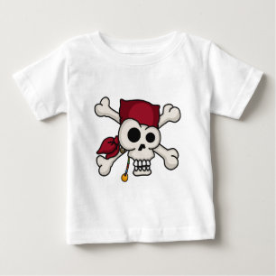 Camiseta Para Bebê T do bebê dos Crossbones do crânio N
