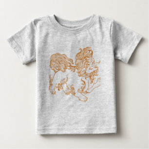 Camiseta Para Bebê T do cão de Foo