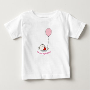 Camiseta Para Bebê T do plissado de Toodler