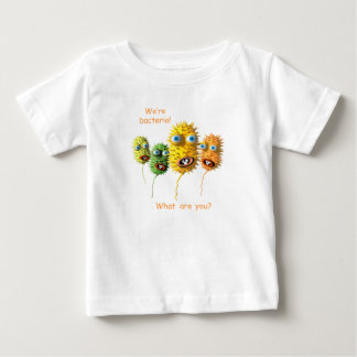Camiseta Para Bebê T engraçado das bactérias