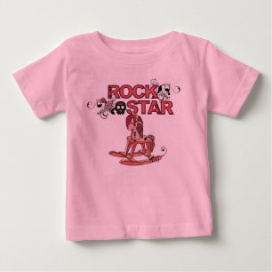 Camiseta Para Bebê T engraçado do bebê do cavalo de balanço da