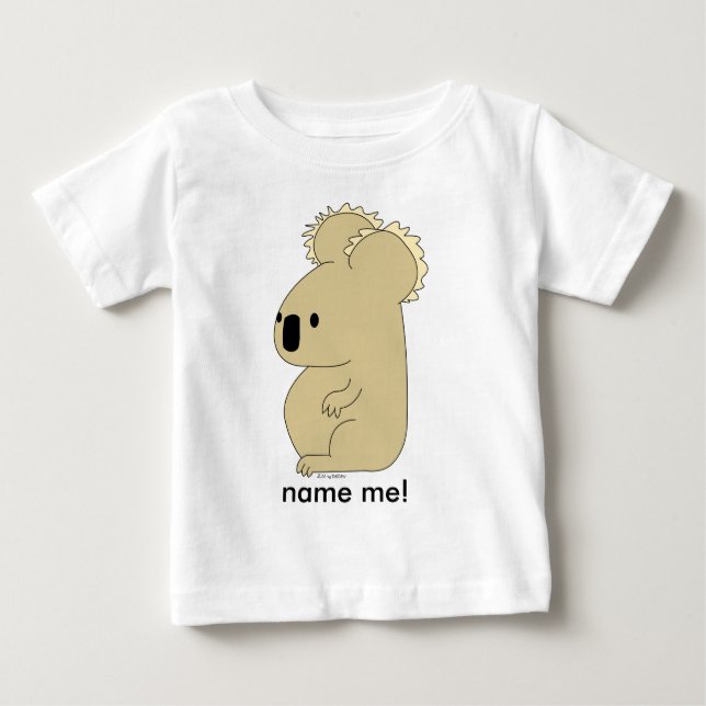 Camiseta Para Bebê T longo-sleeved koala da criança (Frente)