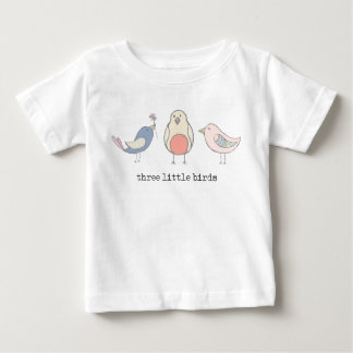 Camiseta Para Bebê T pequeno de três pássaros