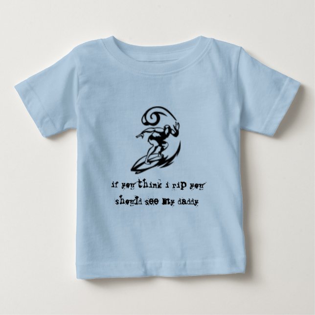Camiseta Para Bebê T pequeno do bebê do estripador personalizado (Frente)