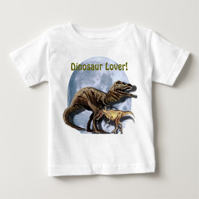 Camiseta Para Bebê T-REX DINOSSAUR AMOR Tee Rex Shirt (Frente)