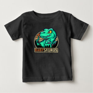 Camiseta Para Bebê T-rex engraçado de Babysaurus