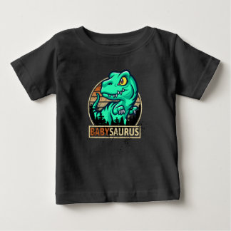 Camiseta Para Bebê T-rex engraçado de Babysaurus