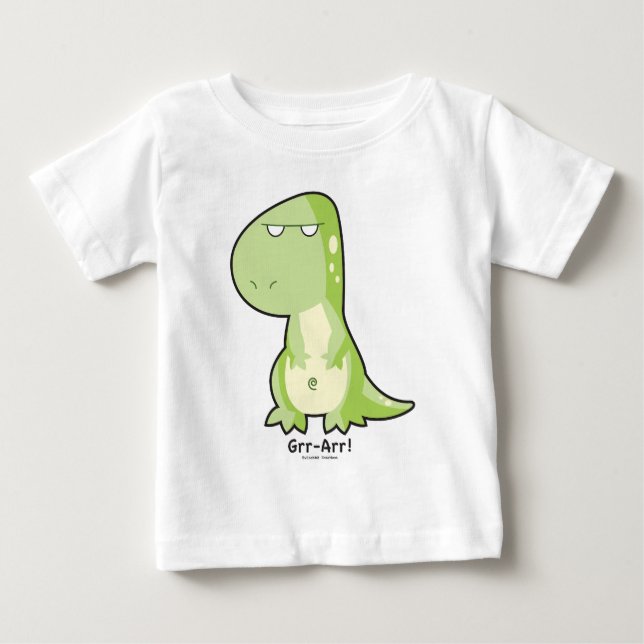 Camiseta Para Bebê T-Rex Toddler Long Sleeve (Frente)