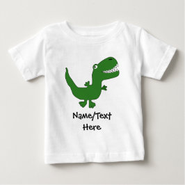 Camiseta Para Bebê T-Rex Tyrannosaurus Rex Dinossaur Cartoon Crianças