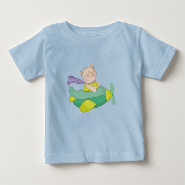 Camiseta Para Bebê T-Shirt Adorable Baby Teddy Bear (Frente)