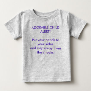 Camiseta Para Bebê T-shirt adorável da criança