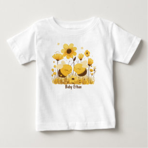 Camiseta Para Bebê T-Shirt Adorável Personalizado