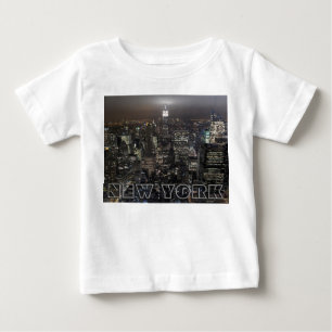 Camiseta Para Bebê T-Shirt Baby's New York Souvenir T-Shirts