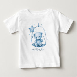 Camiseta Para Bebê T-Shirt Bear Bear Azul