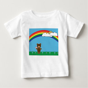 Camiseta Para Bebê T-Shirt Bear Bear Cute