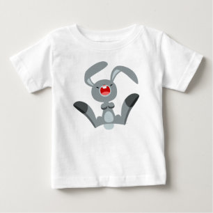 Camiseta Para Bebê T-Shirt Bebê De Coelho De Cartoon Feliz