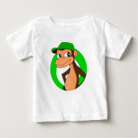 T-Shirt bebê de desenho animado chimp