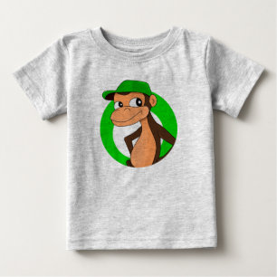 Camiseta Para Bebê T-Shirt bebê de desenho animado chimp