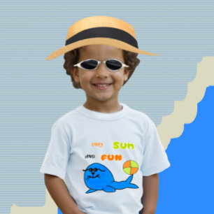 Camiseta Para Bebê T-Shirt bebê de foca-refrigerante
