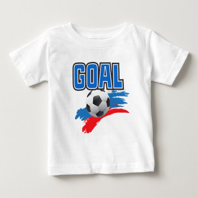 Camiseta Para Bebê T-Shirt Bebê de Futebol Goal (Frente)