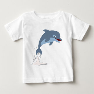 Camiseta Para Bebê T-Shirt Bebê De Golfinho Bonito E Divertido