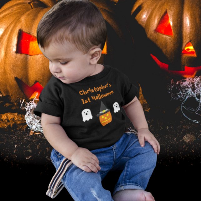 Camiseta Para Bebê T-Shirt Bebê De Halloween De 1rua (Criador carregado)