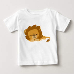 Camiseta Para Bebê T-Shirt Bebê De Leão De Leão Bonito