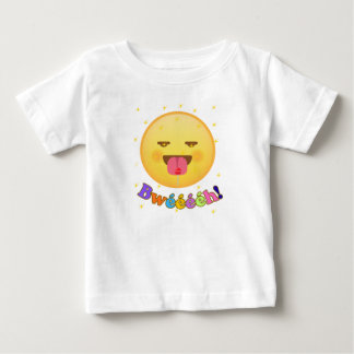 Camiseta Para Bebê T-shirt Bébé Emoji Rigolo - Émoticône Langue Tirée