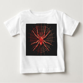 Camiseta Para Bebê T-Shirt Bebê Fine Jersey com Gráfico de aranha