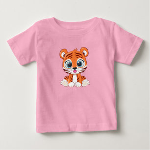 Camiseta Para Bebê T-Shirt Bebê Lion Cute