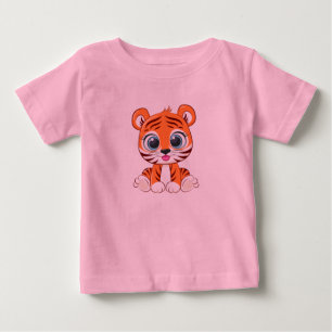 Camiseta Para Bebê T-Shirt Bebê Lion Cute