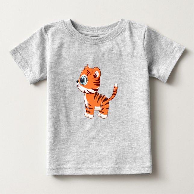 Camiseta Para Bebê T-Shirt Bebê Lion Cute (Frente)