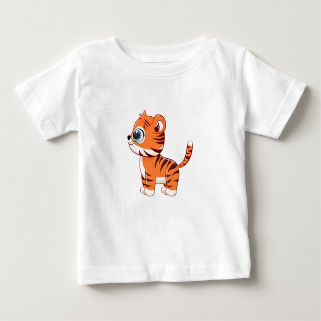 Camiseta Para Bebê T-Shirt Bebê Lion Cute (Frente)