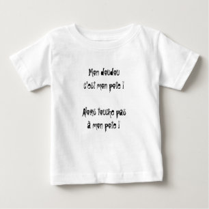 Camiseta Para Bebê T-Shirt bébé “Meu doudou é o meu pote” by REN
