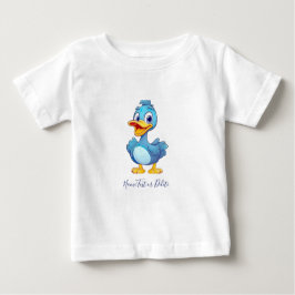 Camiseta Para Bebê T-Shirt Bebê Pato Azul