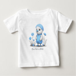 Camiseta Para Bebê T-Shirt Bebê Pato Azul