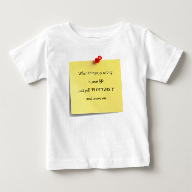 Camiseta Para Bebê T-Shirt Bebê Torção De Plot (Frente)