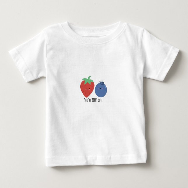 Camiseta Para Bebê T-shirt Berry Cute (Frente)