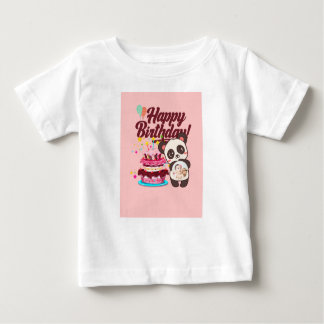 Camiseta Para Bebê T-Shirt/Birthday Star