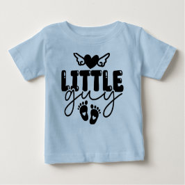 Camiseta Para Bebê T-shirt Blue Little Cara Baby Boy